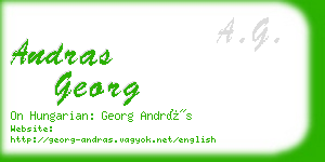 andras georg business card